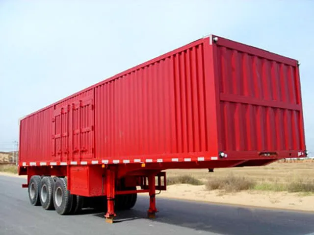Aluminiumslegeringsbeholder semi-trailer